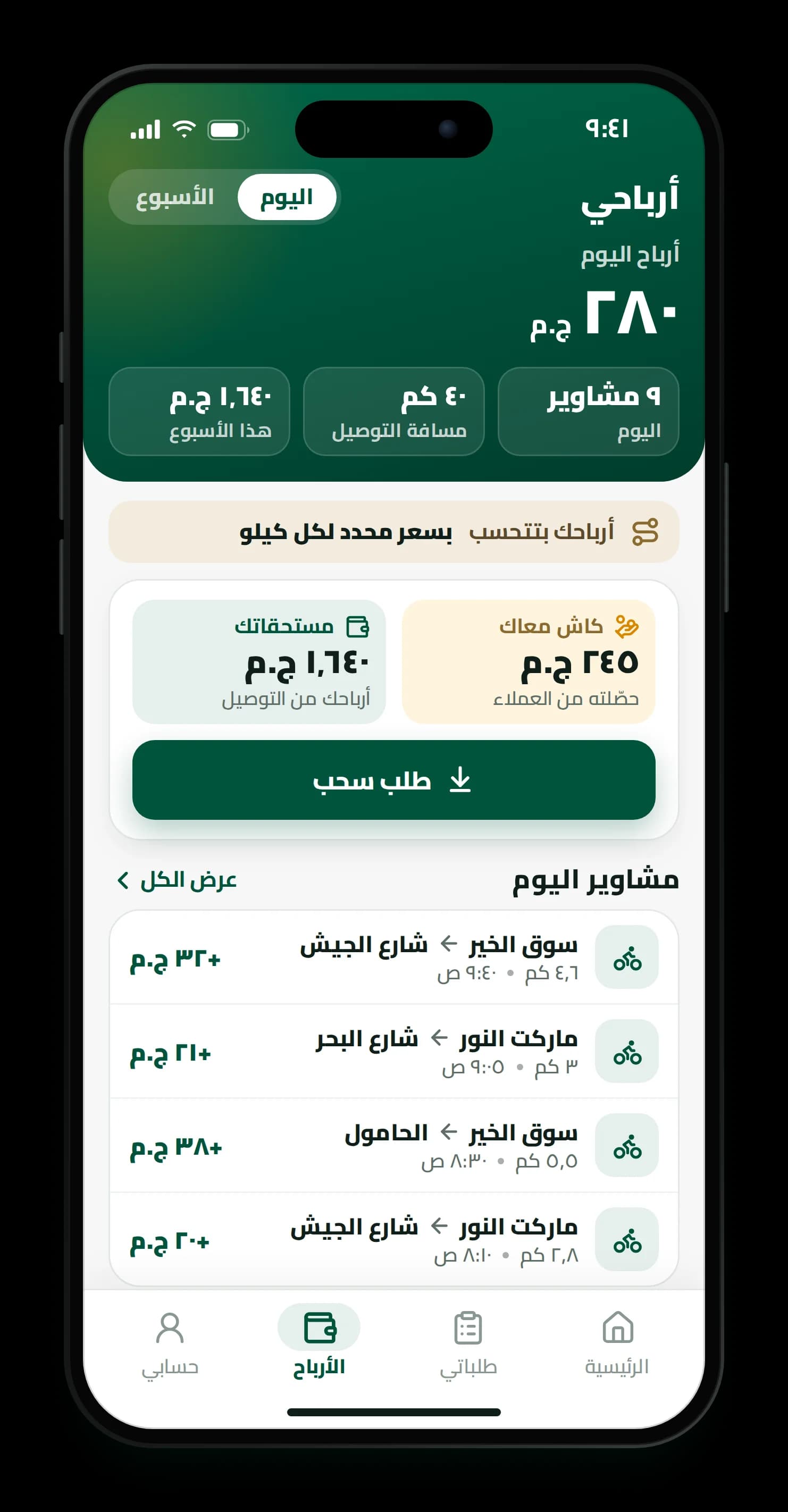 أرباحك