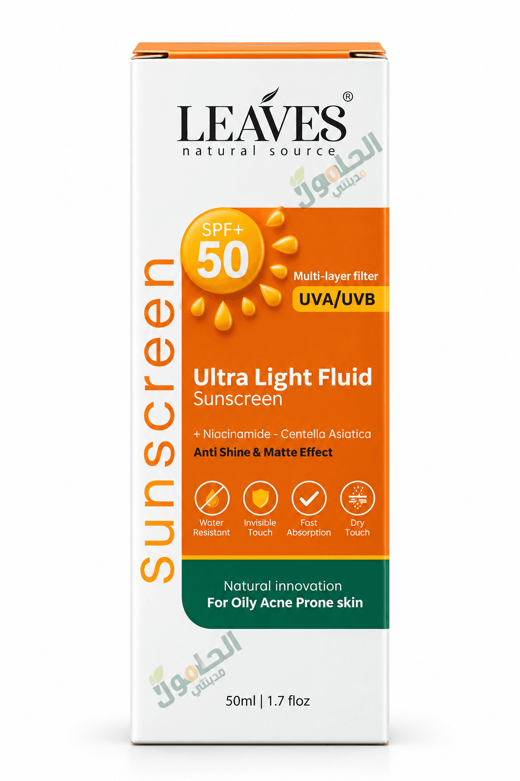 leaves ultra light sunscreen 50ml