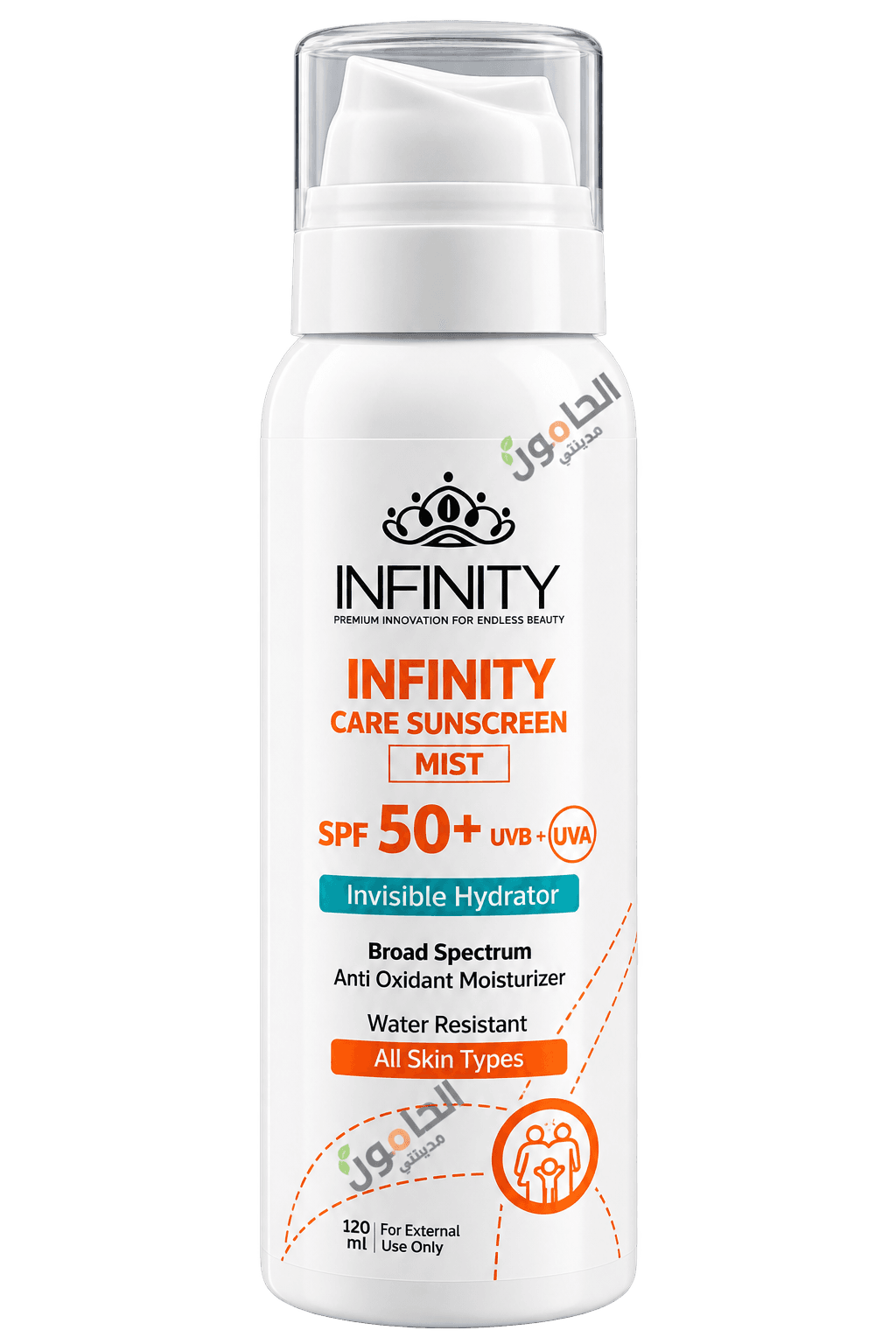 Infinity sunscreen mist 120ml