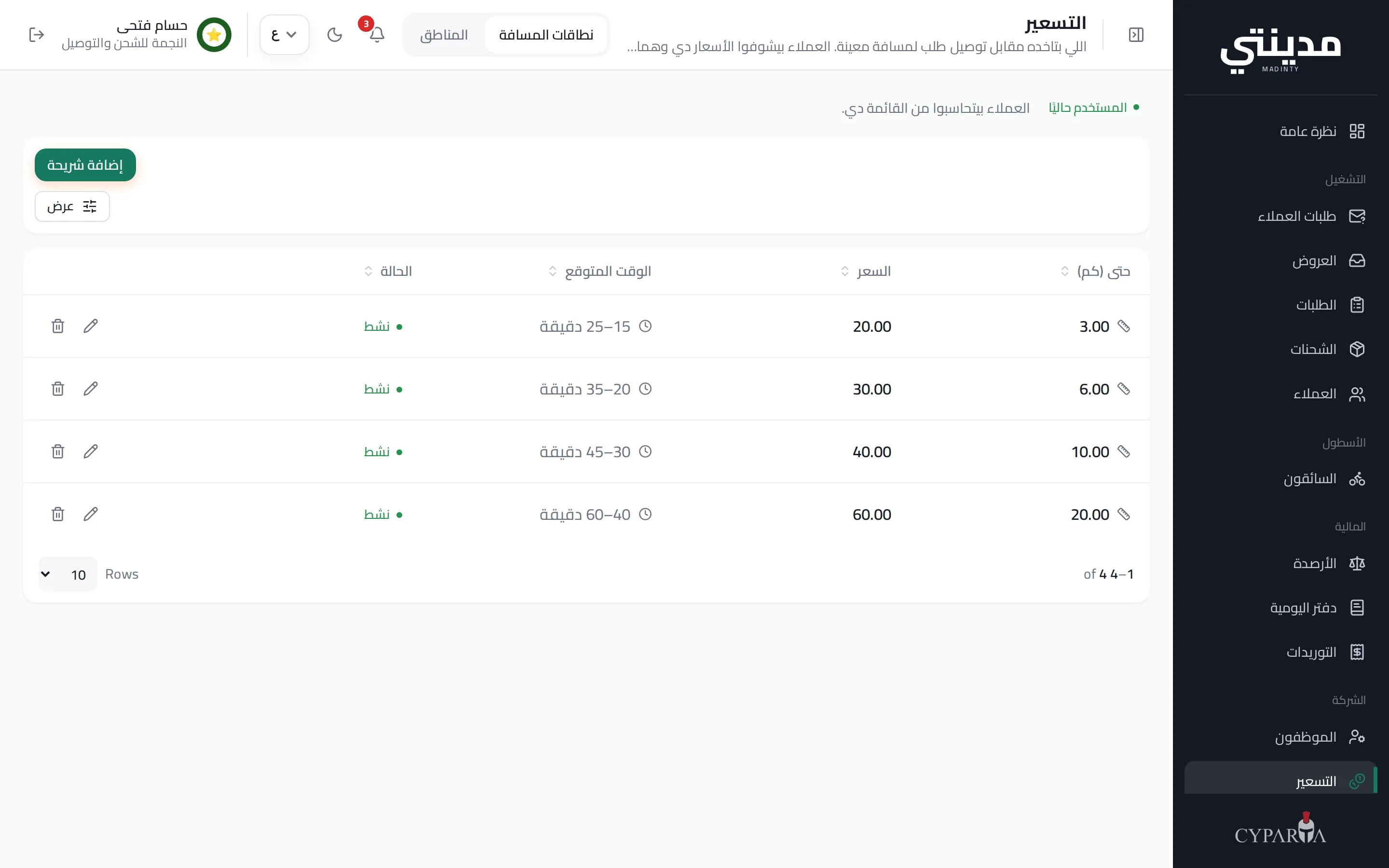 التسعير