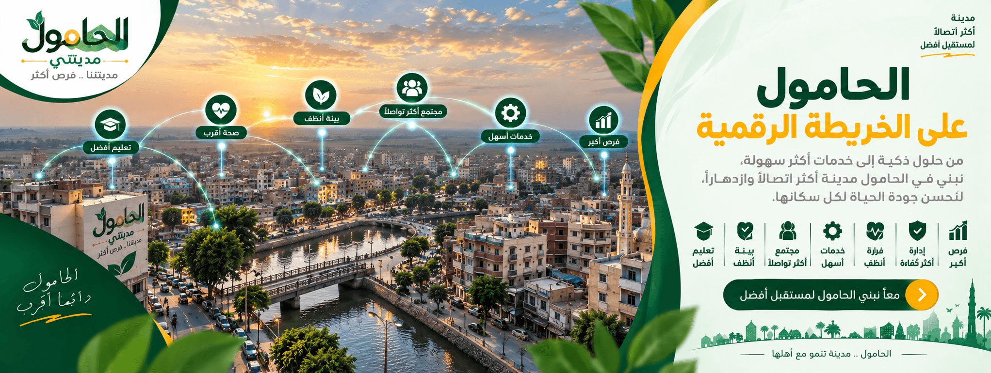 الحامول على الخريطة